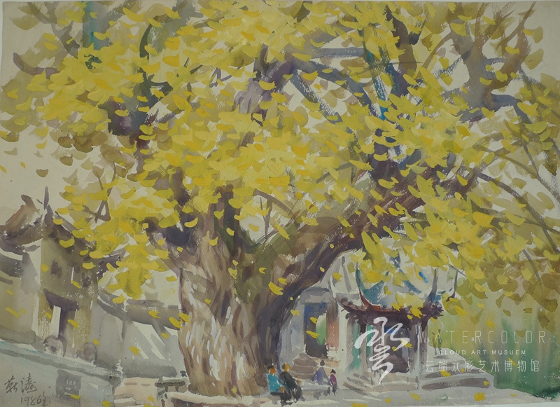 靳涛 《秋》 52*36cm 1986年